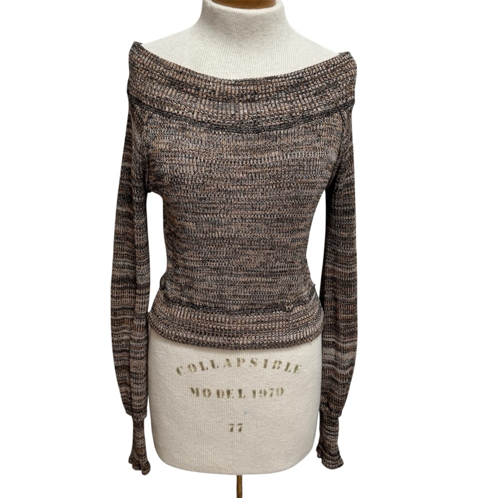 Free People Sugar Rush‎ Off The Shoulder Sweater Women XS